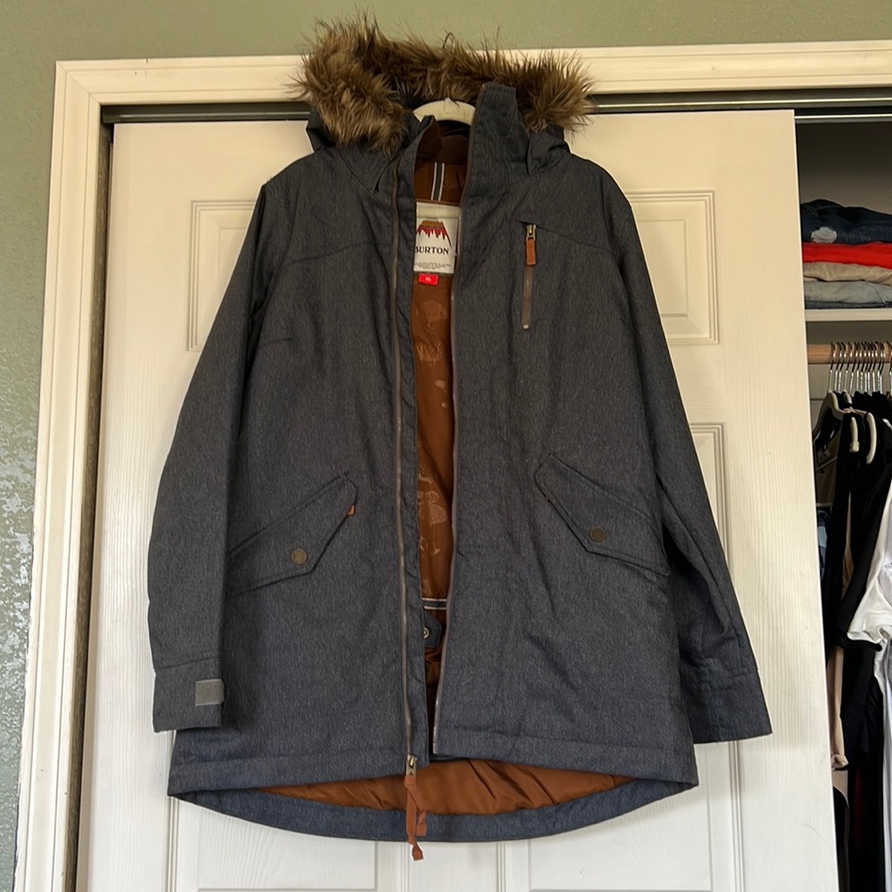 Burton Ski Jacket Insulated with Faux Fur Hood